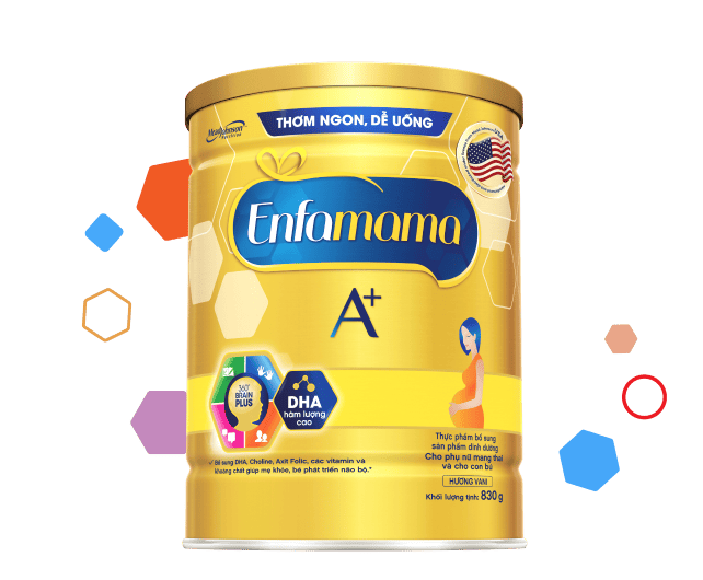 Lon sản phẩm Enfamama A+