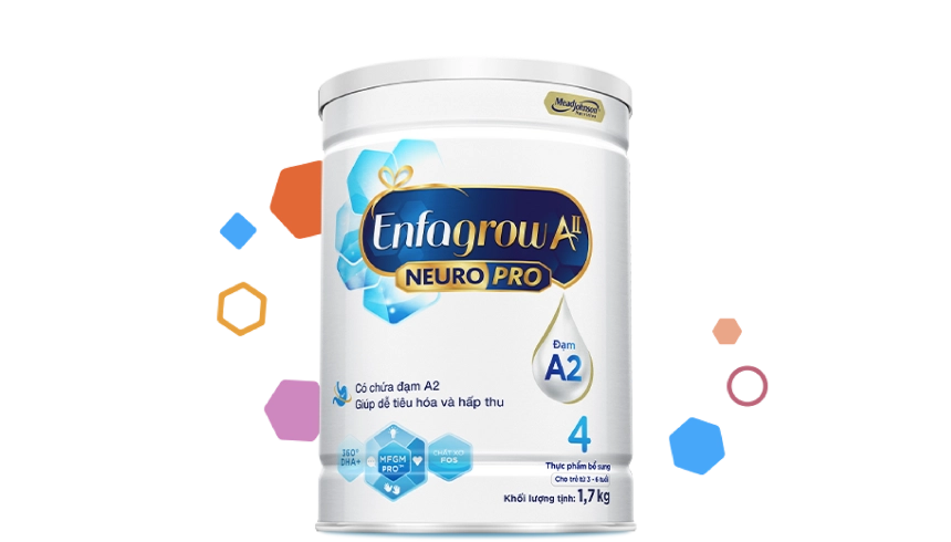 Enfagrow AII Neuro Pro 4 (Enfa A2 số 4) cho trẻ từ 3 - 6 tuổi