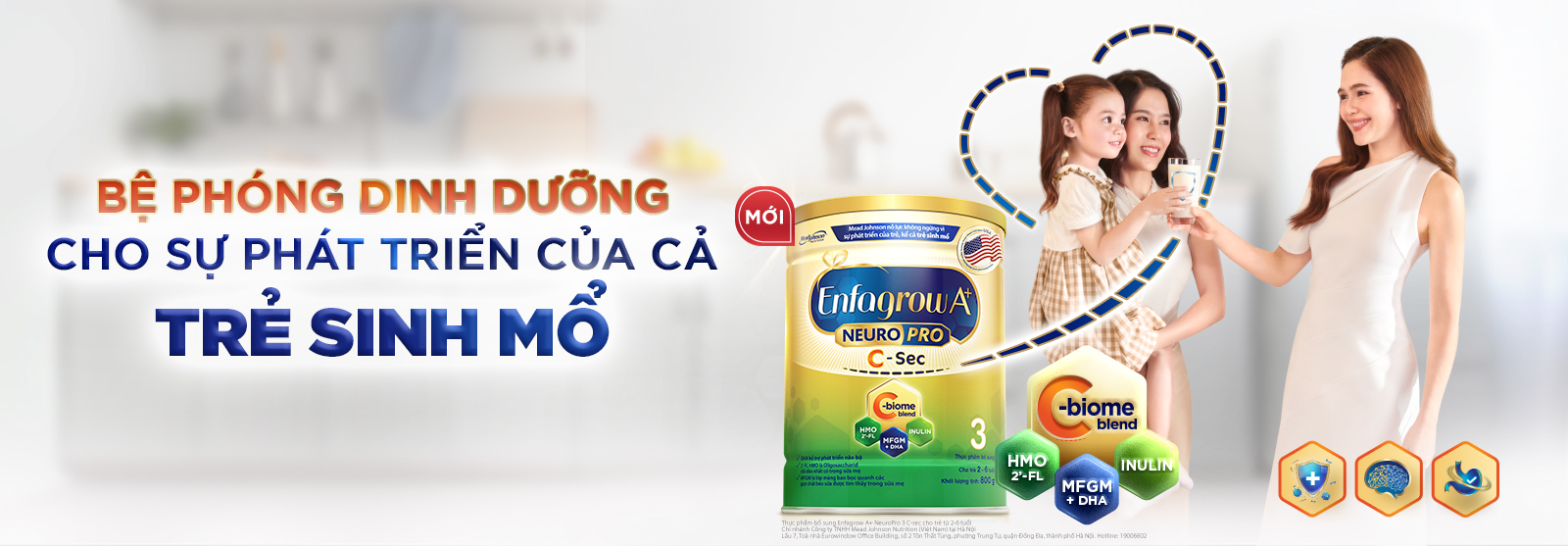 Bệ phóng dinh dưỡng cho sự phát triển của cả trẻ sinh mỗ